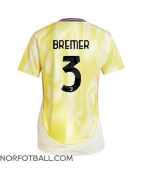 Billige Fotballdrakt Juventus Gleison Bremer #3 Replika Bortedrakt Dame 2024-25 Kortermet